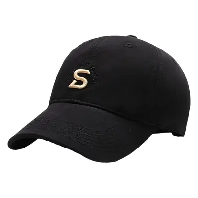 Men's Black Embroidered Baseball Cap with Logo