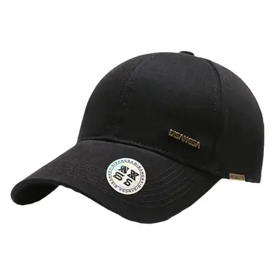 Di Sang Sa Men's Black Baseball Cap with Sunscreen Badge