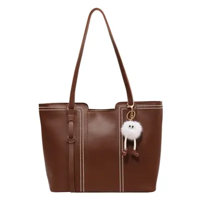 Black Women's Large Tote Bag with Keychain