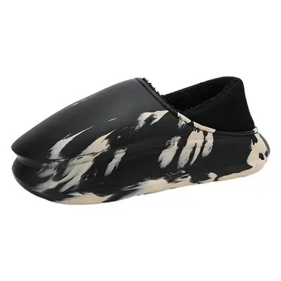 Cotton shoes winter fleece-lined warm indoor and outdoor cotton slippers men's cross-border plus size casual waterproof outdoor couple cotton slippers