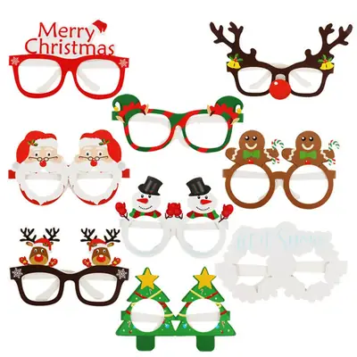 9D Christmas Glasses for Adults Kids Party Props