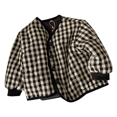 Boys' Plaid Winter Padded Jacket Cotton Western Style