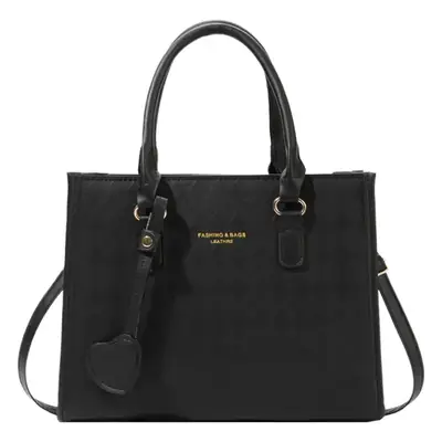 Women's Small Quilted Shoulder Bag with Brown Handles