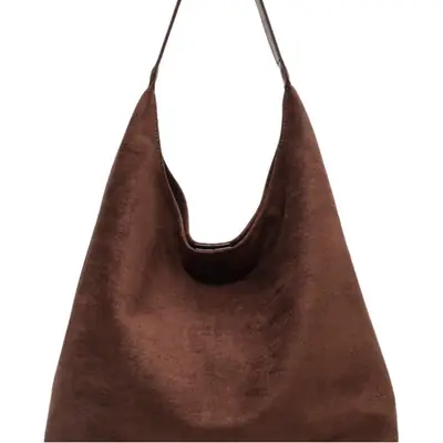 Women Retro Underarm Frosted Shoulder Bag Tan 2023