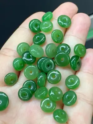 Green Jade Ping An Buckle Jewelry Pendant
