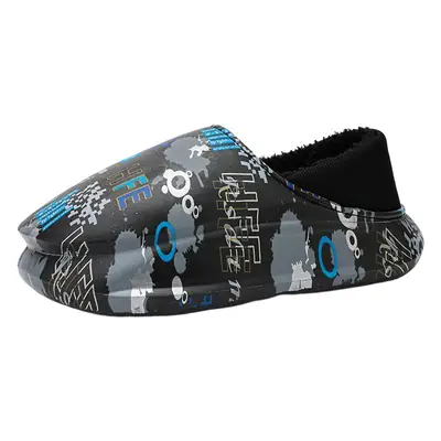 Winter Men's Fleece Lined Snow Boots with Graphic Design
