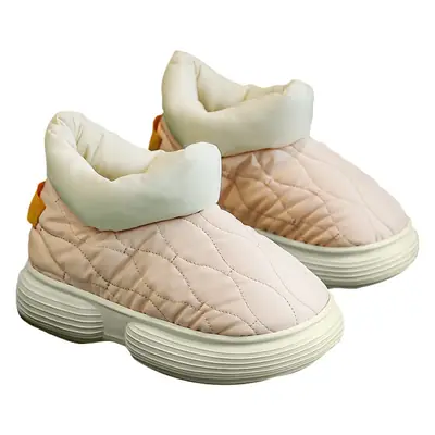 Women's Green Fleece Lined Winter Slippers