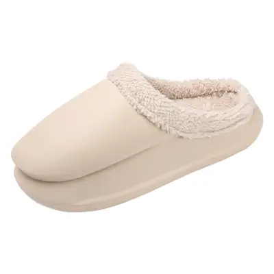 Warm Fleece Lined Cross-Body Slippers for Men Women Plus Size