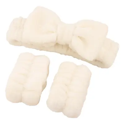 Black Velvet Hair Band with Bow & Wrist Strap Set