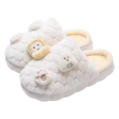Cute Cotton Slippers Women Winter Warm Plush