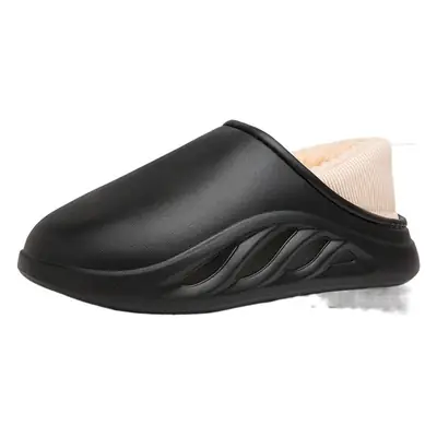 Men's Black Waterproof Slip-On Casual Slippers