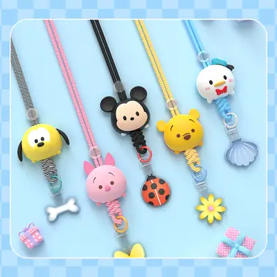Disney Tsum Tsum Phone Charms with Braided Straps