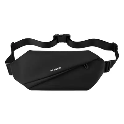 Men's Magnetic Buckle Water Repellent Chest Bag Black