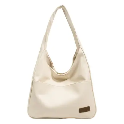 Brown Textured Women's Large Capacity Shoulder Bag