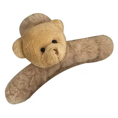 Autumn Winter Bear Plush Clip Hairpin Set
