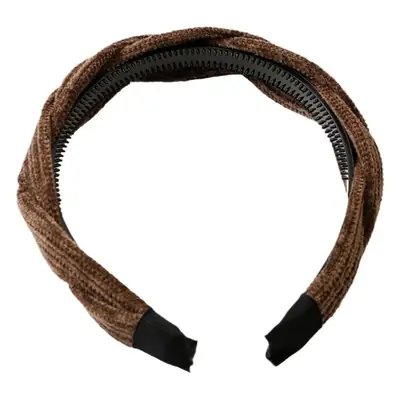 2024 Velvet Twist Hairband Black White Women