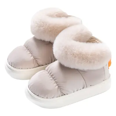 Women Plush-Lined Snow Boots Green Winter