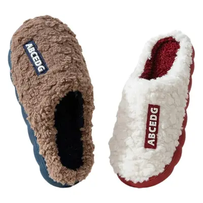 Cotton Wool Slippers Women Winter Warm Non-Slip