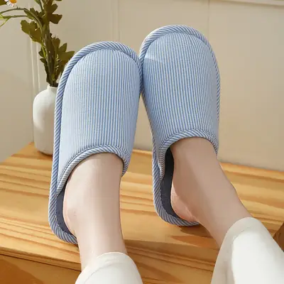 Women Linen Slippers Spring Autumn Winter All Year Round