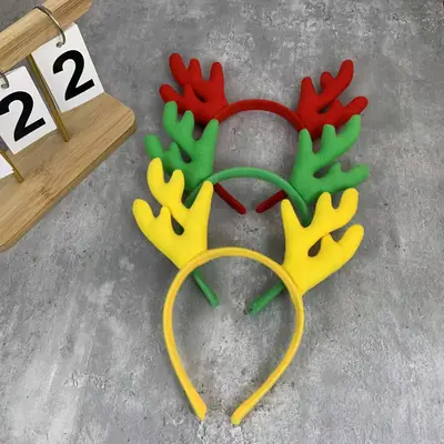 Red Antler Headband for Men Women Christmas Dress Up