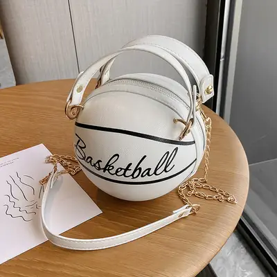 Women's Basketball Bag Shoulder Crossbody Brown