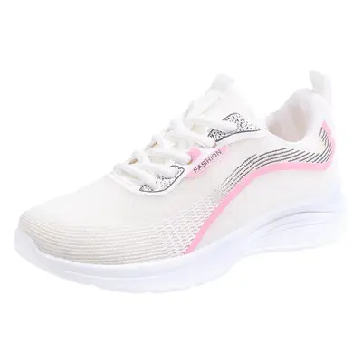 2025 Autumn New Sports Spring and Autumn Shoes Mesh Breathable Fly Knitted Lightweight Mesh Shoes Running Shoes Non-Slip Lightweight Women's Shoes