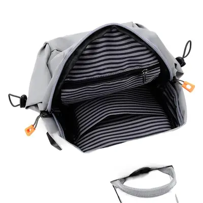 Men's Black Crossbody Backpack Korean Style Multifunctional Casual