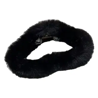 Winter Hairpin with Soft Fur Trim for Women