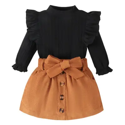 Baoxi Children's 3-Piece Cross-Country Sweater Skirt Set