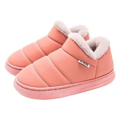 Men's Waterproof Fleece Lined Snow Boots Pink