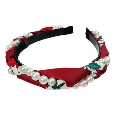 Women's Korean Pearl Twist Headband Set