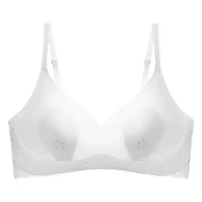 Women's Ultra-Thin Seamless Cool White Rabbit Ears Bra