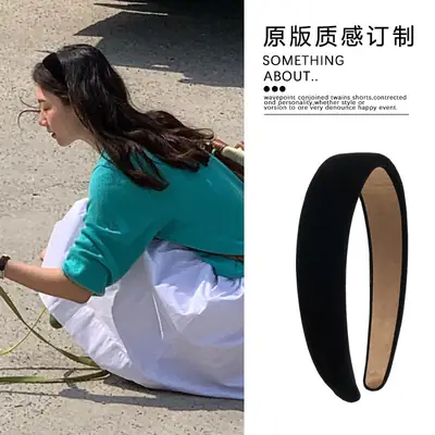 Retro Hair Pressing Headband Female 2023 Wide Brim All Match