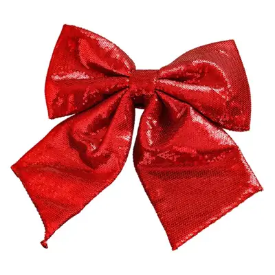 Glitter Sequin Bow Tie for Christmas Decor
