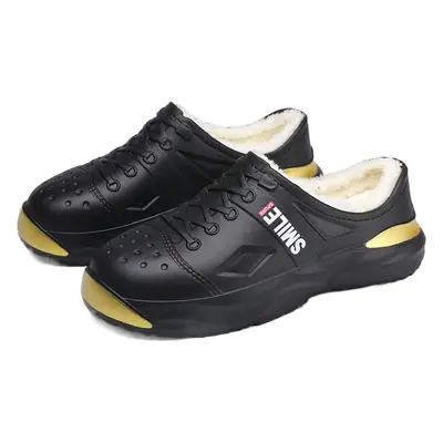 Waterproof cotton shoes men's cross-border new cotton slippers bag heel winter indoor home drooping feeling fleece-lined warm slippers