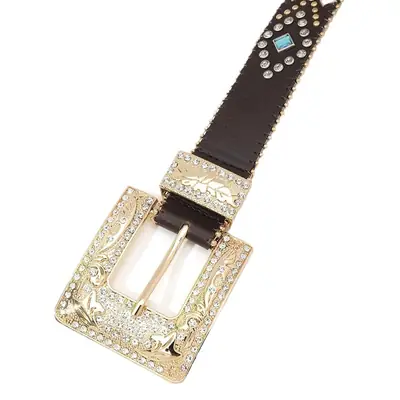 New European Rhinestone Cross Belt for Women