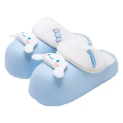 Cinnamon Dog Cotton Slippers for Women Winter 2026 New Model Detachable Warm Hello Kitty Waterproof Plush Cotton Slippers for Women Winter