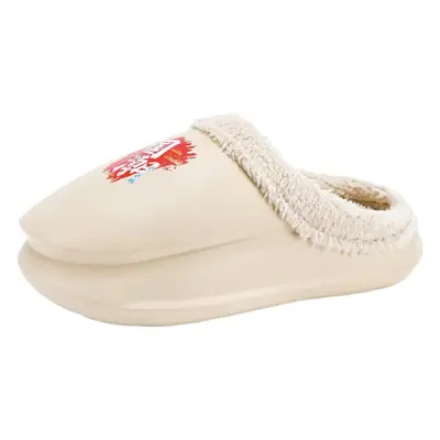 Men's Fleece Lined Winter Cotton Slippers Beige