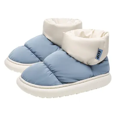 Women's Waterproof Fleece Winter Slippers Grey 4.0cm