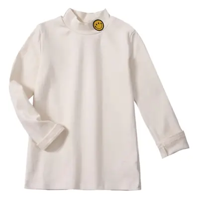 Boys Velvet Collar Shirt Winter 2024 Warm Long Sleeve T-Shirt