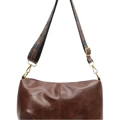 Black Nylon Shoulder Bag for Girls 2023