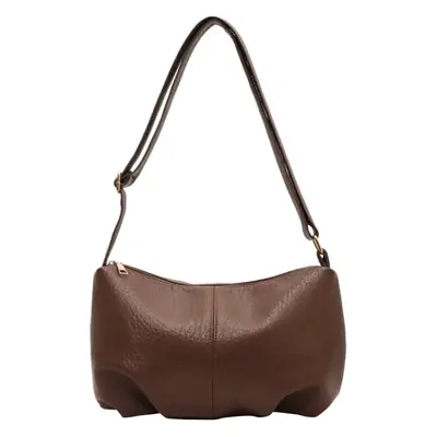 Brown Leather Shoulder Bag for Women 2023 Winter Commute