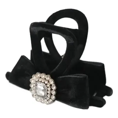 Autumn Winter Black Velvet Hairpin for Women