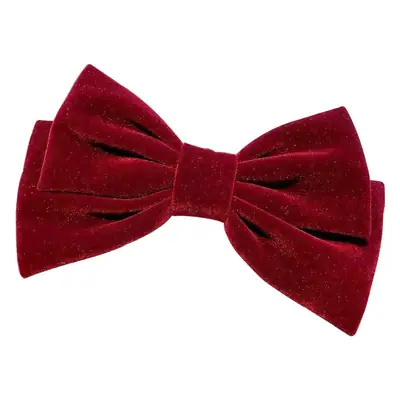 Velvet Black Bow Hairpin for College Girls