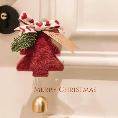 Fairy Christmas Tree Hanging Decor Brown Gold
