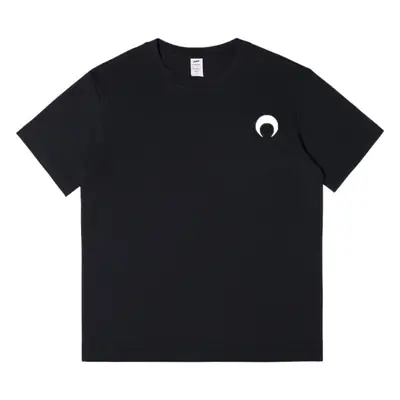 Men Cotton Printed T-Shirt Black Short Sleeve