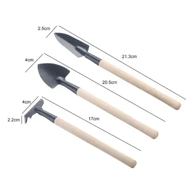 Gardening three-piece pot small shovel Garden Small shovel indoor flower pot pine soil planting tools