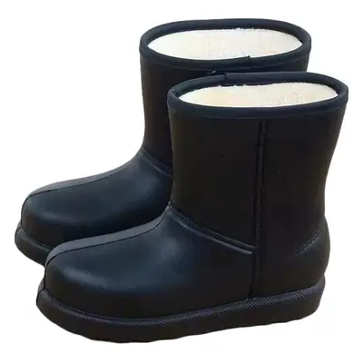 Women Fleece Lined Winter Boots Waterproof Rain Boots