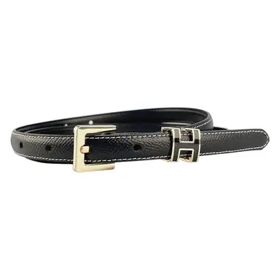 Women's Genuine Leather Belt焦糖色 Gold Buckle