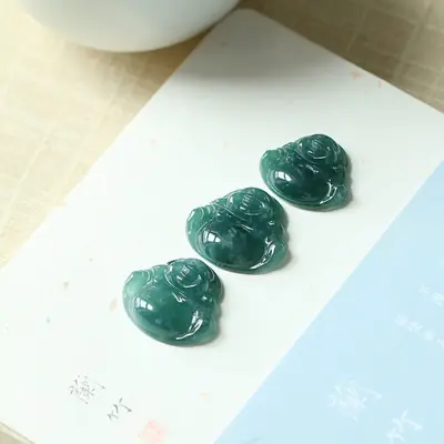 Natural Genuine A-Grade Burmese Jadeite Buddha Statue
